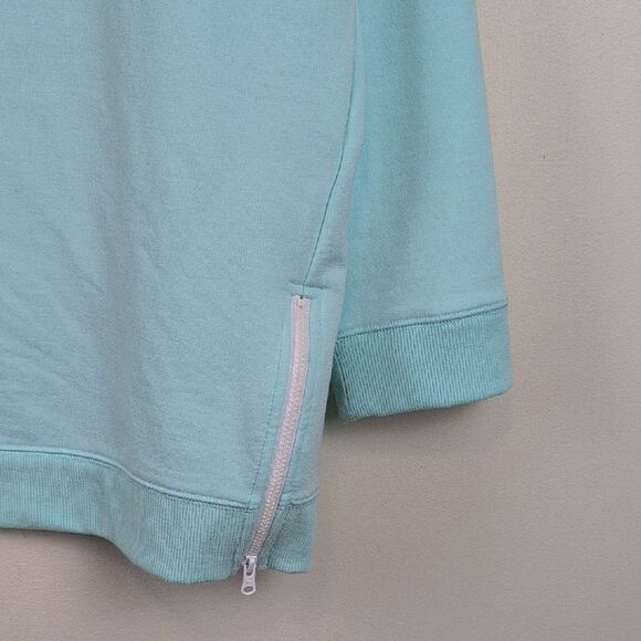 Talbots T by Talbots Plus Size Featherweight Terry Crewneck Pullover Top - Picture 5 of 10